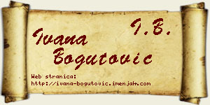Ivana Bogutović vizit kartica